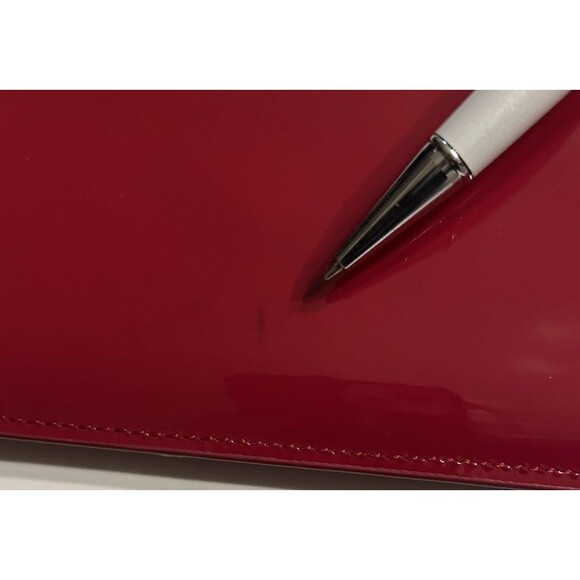 Coach Red patent Leather Logo Wallet 52458 - Picture 6 of 9